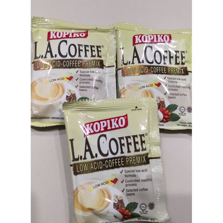 Kopiko L.A. 3in1 Instant Coffee Low Acid Coffee Premix ( Kopi Segera