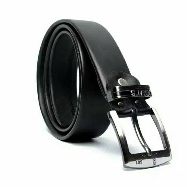PRIA Men's Buckle Synthetic Leather Belt Men's Zippers Gasper Men's