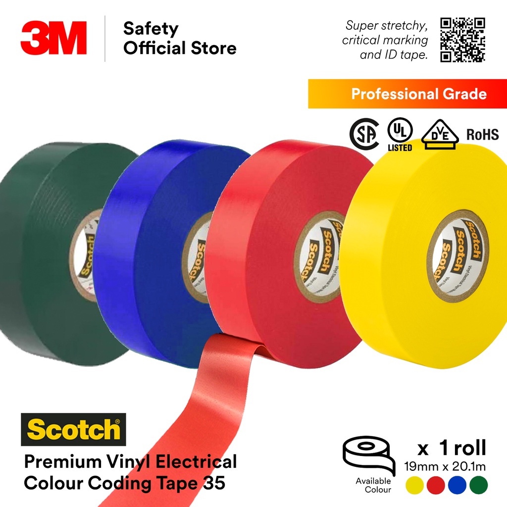 3M™ Scotch 35 Vinyl Electrical Tape/Professional Grade Electrical