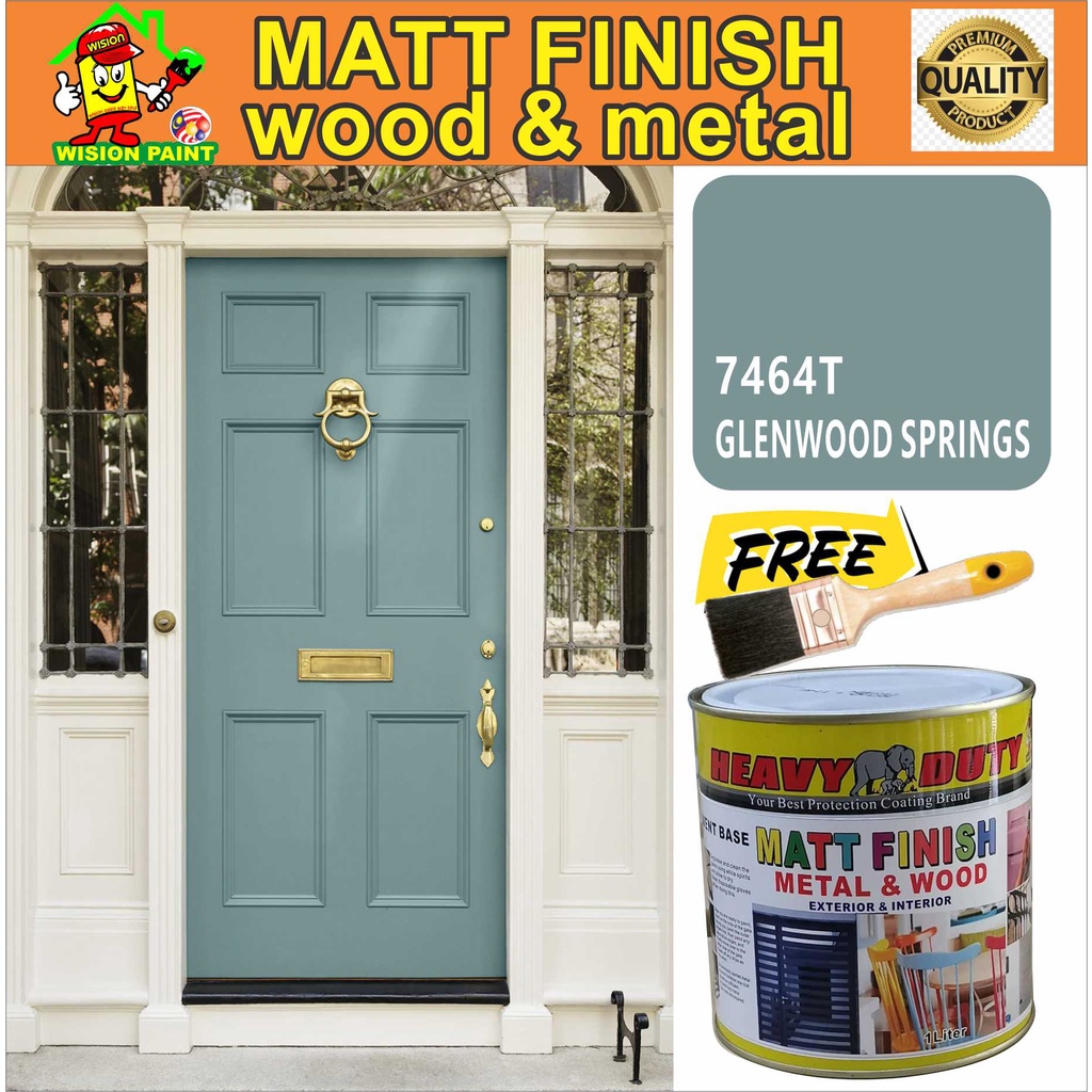 7464T GLENWOOD SPRINGS / MATT FINISH HEAVY DUTY ( 1L ) (FREE 1.5" BRUSH