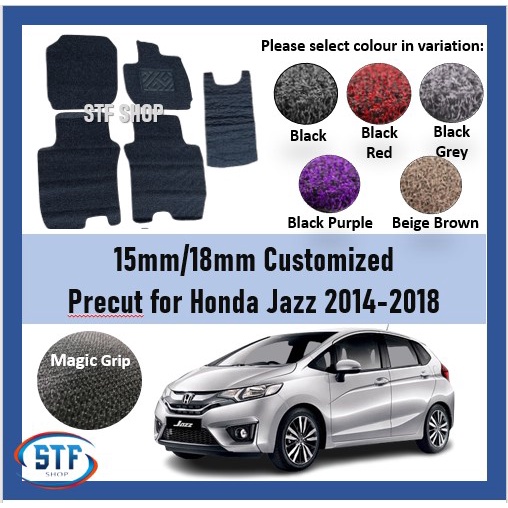 Honda Jazz 20142018 OEM PRECUT PVC CARPET Coilmat Karpet Magic Grip