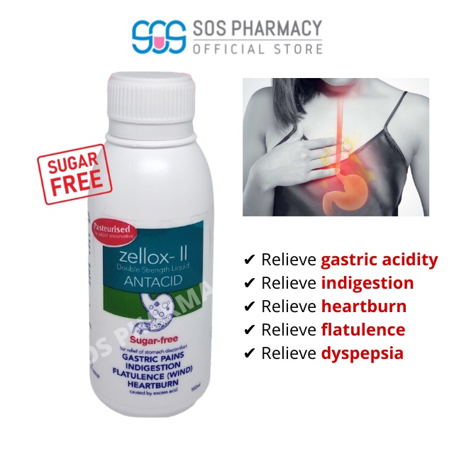 Zellox II Suspension 100ml (Relief gastric acidity ,indigestion