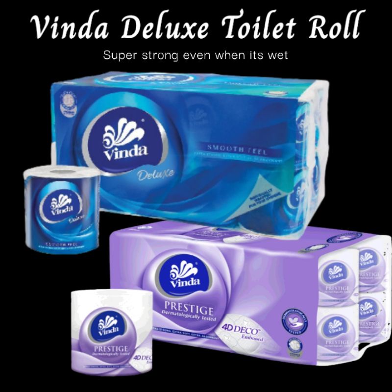 Vinda Deluxe / Prestige 4D Toilet Roll / Toilet Paper / Toilet Tissue
