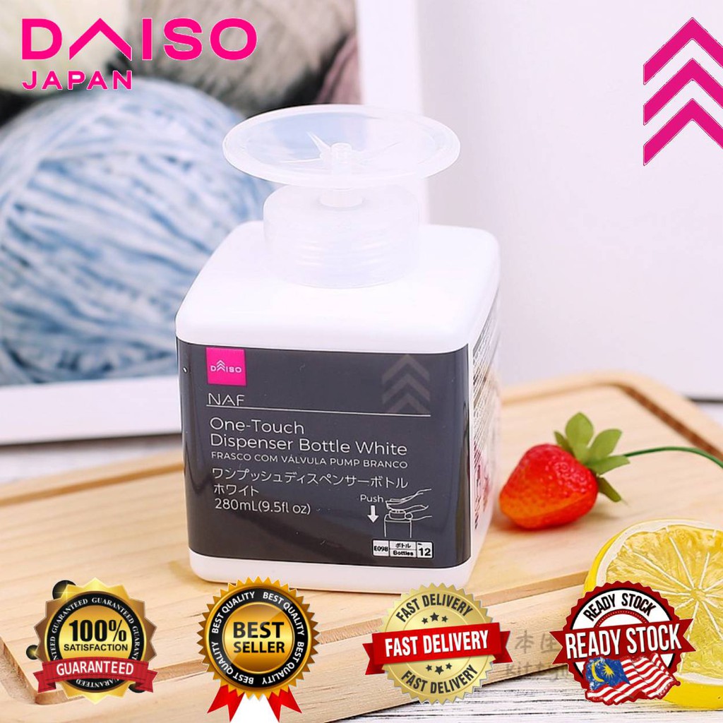 DAISO Dispenser Bottle White 280mL (9.5fl oz) Shopee Malaysia