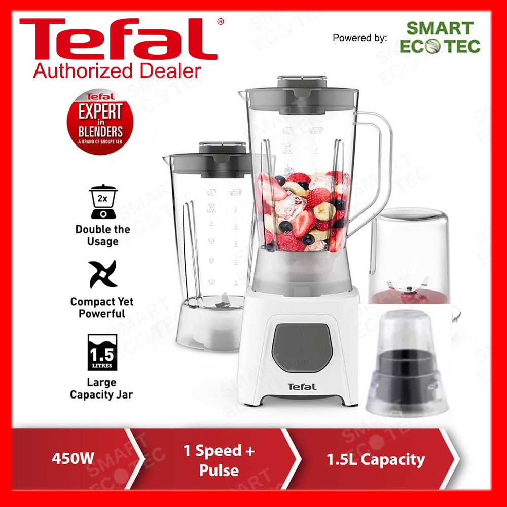 Tefal Plastic Jar 1.25L Blender Blendeo+ UNO 2 With Pulse Function + 2