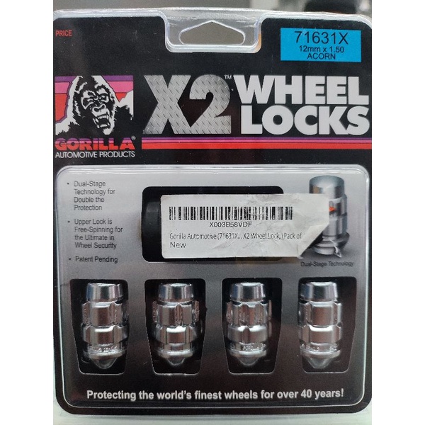 original gorilla x2 dual stage wheel lock nut m12x1.5 Shopee Malaysia