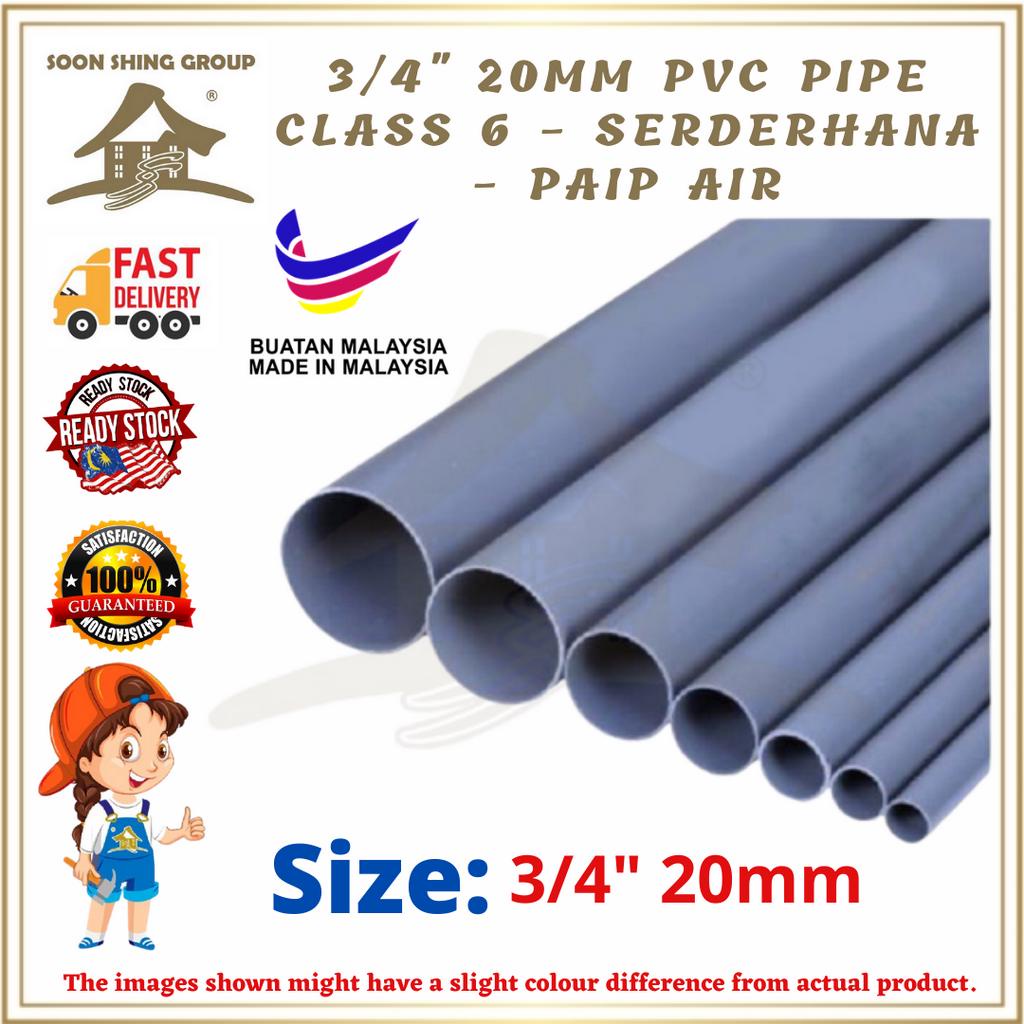 3/4" 20MM PVC PIPE CLASS 6 SERDERHANA PAIP AIR Shopee Malaysia