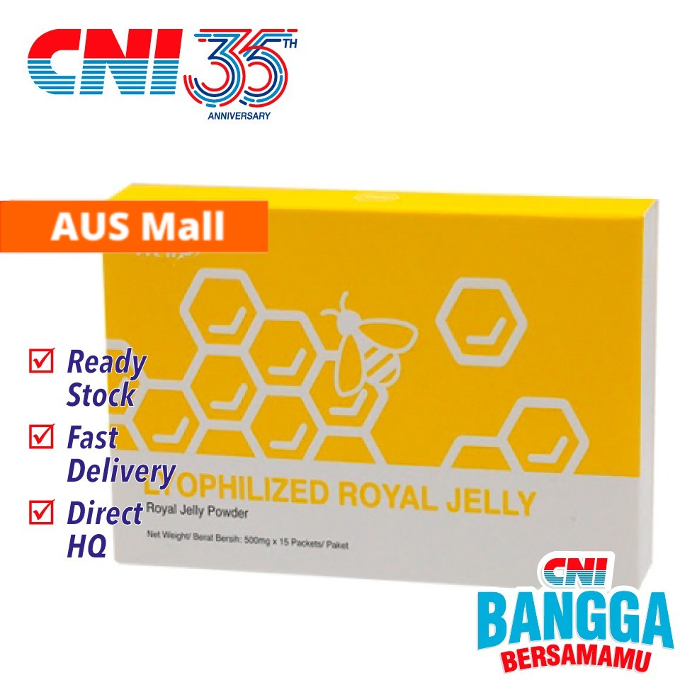 CNI Well3 Lyophilized Royal Jelly 15 x 500mg Pure Royal Jelly