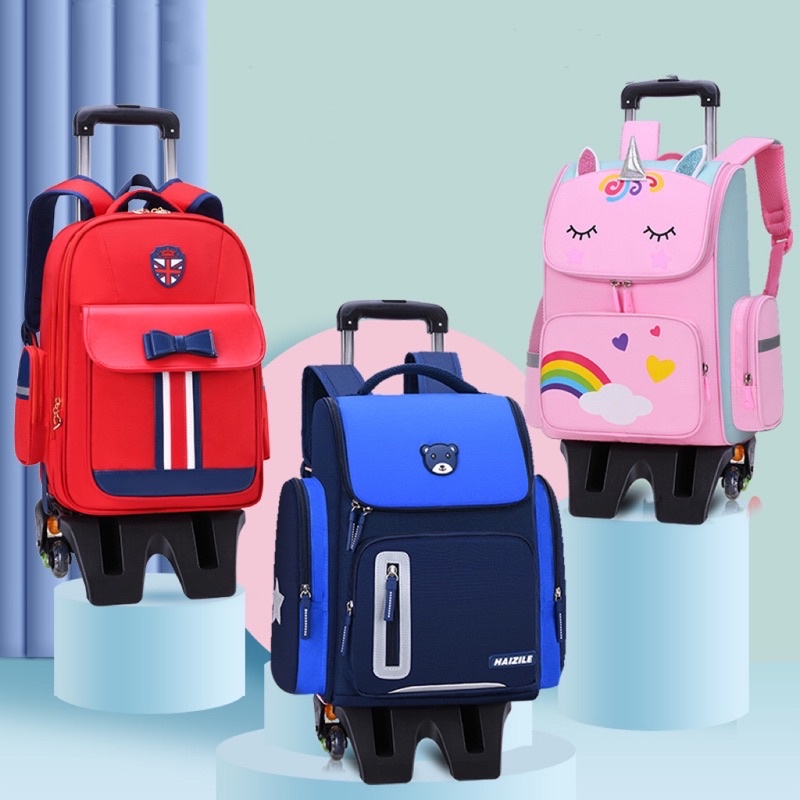 🐳Trolley School Bag Primary School Bag Kids School Bag┃Beg Sekolah Roda