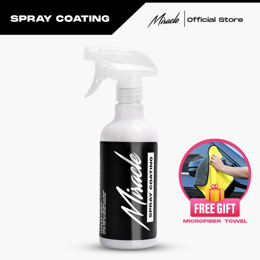 Miracle Auto Detailing Spray Coating High Gloss & Hydrophobic Water