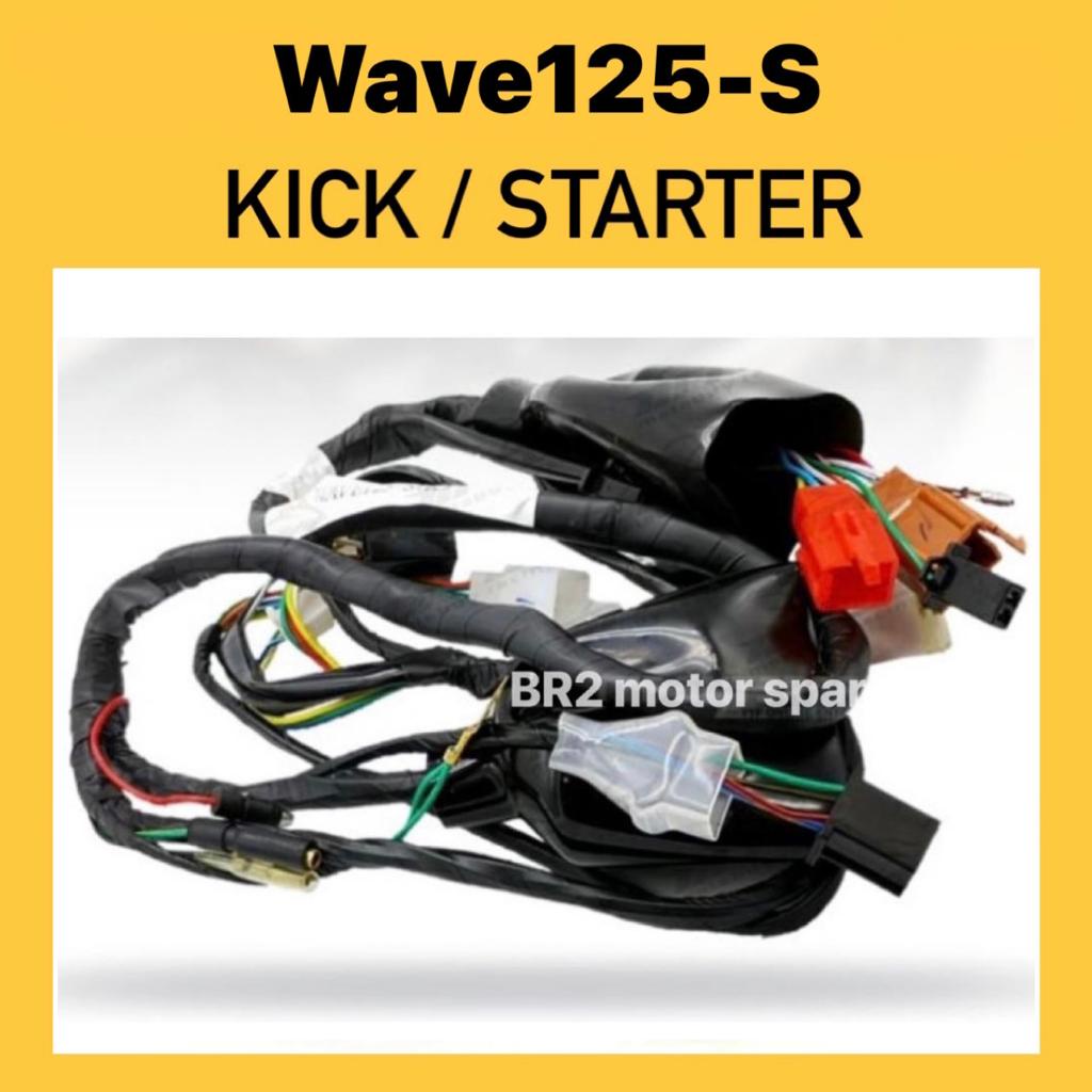 HONDA W125S WAVE125S WIRING ( KICK / STARTER ) // WAVE125-S WAVE 125 S
