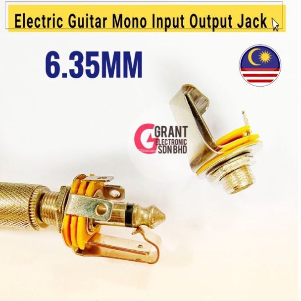 Electric Guitar Mono Input Output Guitar Jack 6.35mm Female Mono Jack