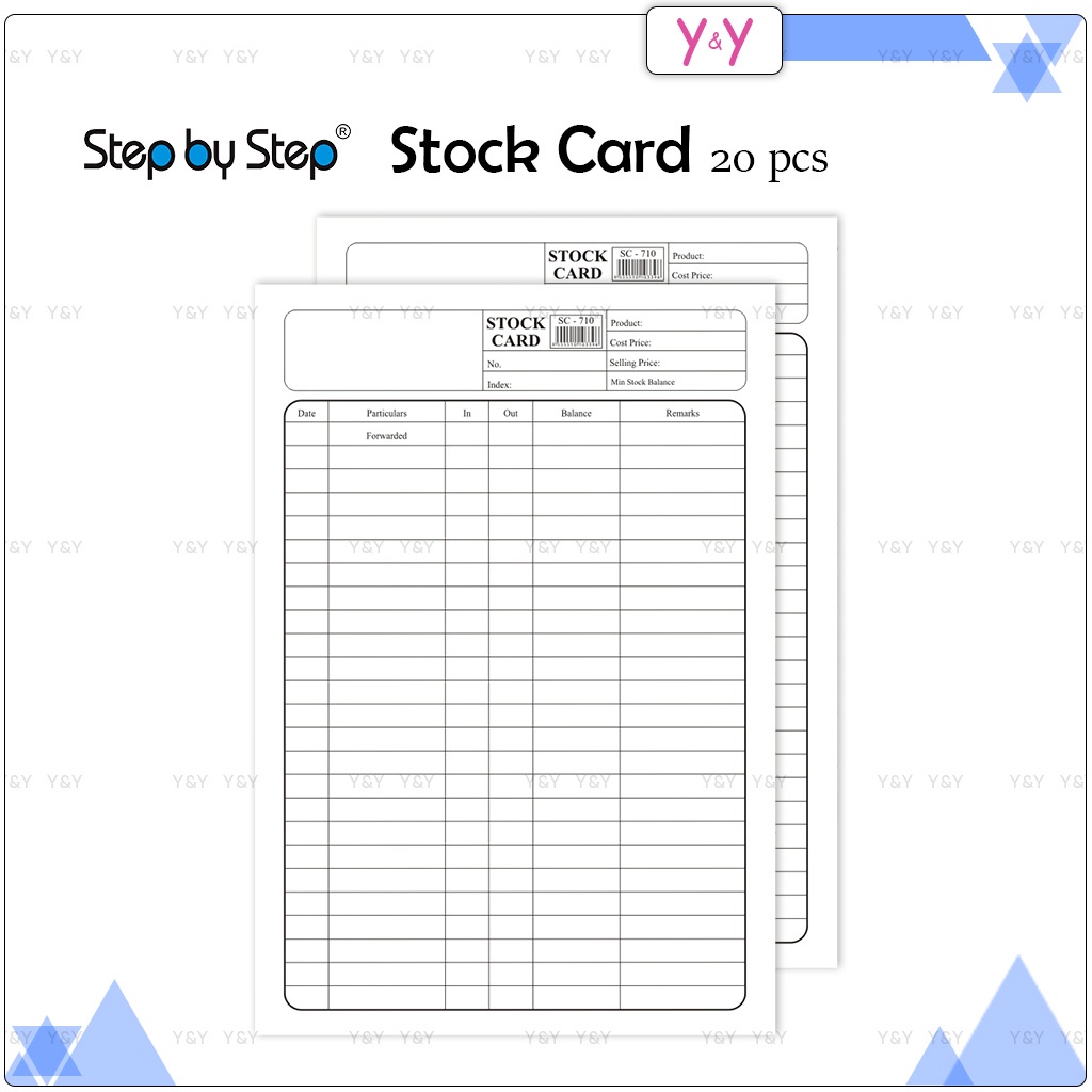 Step by Step 7 x 10 Inch Stock Card White 20pcs / SBS Stock Card