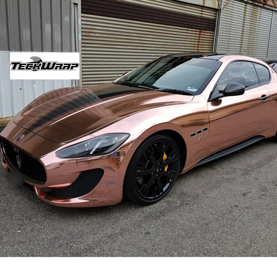Teckwrap USA Premium Mirror ROSE GOLD Chrome Vinyl Wrap Car Stickers