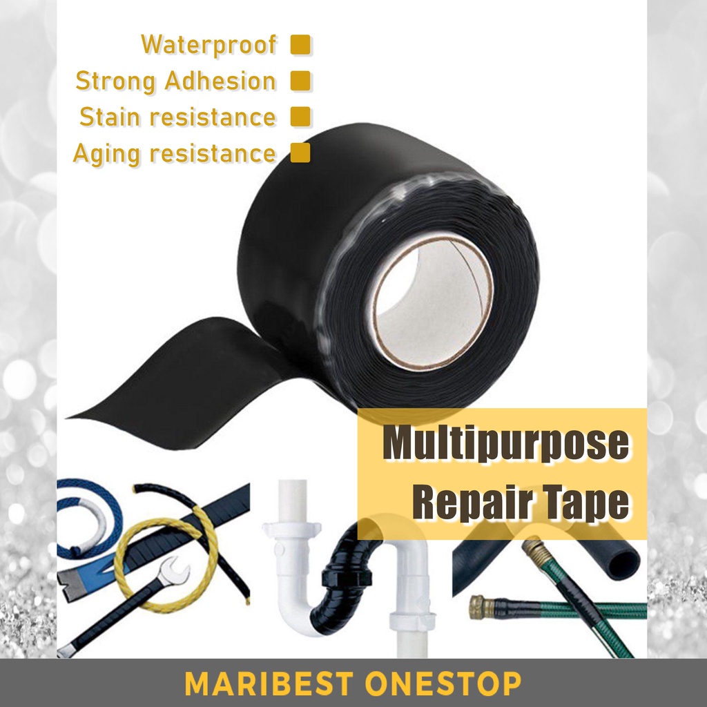 1.5M x 25mm Silicone Self Adhesive Tape Leak Proof Water Pipe Repair