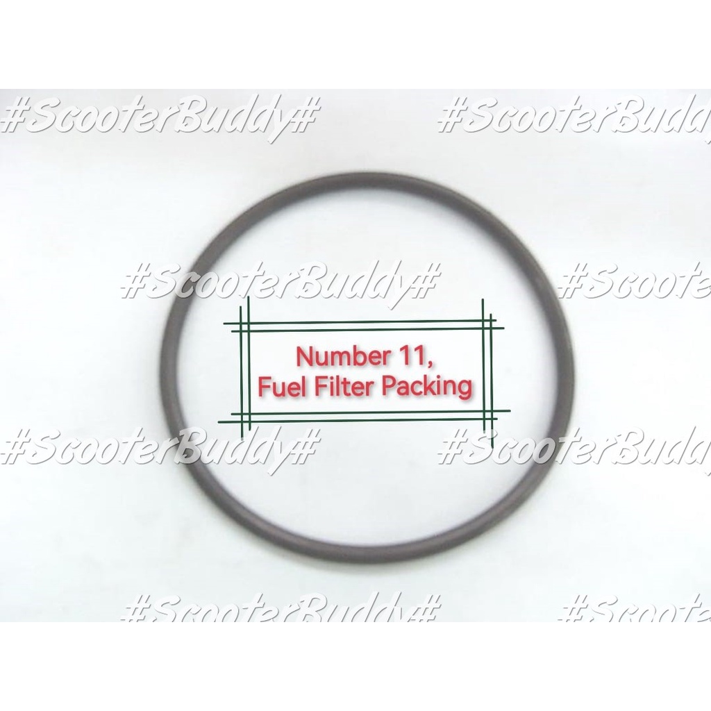 ORIGINAL SYM (NO.11) FUEL FILTER PACKING / FUEL PUMP ORING (37801A5L
