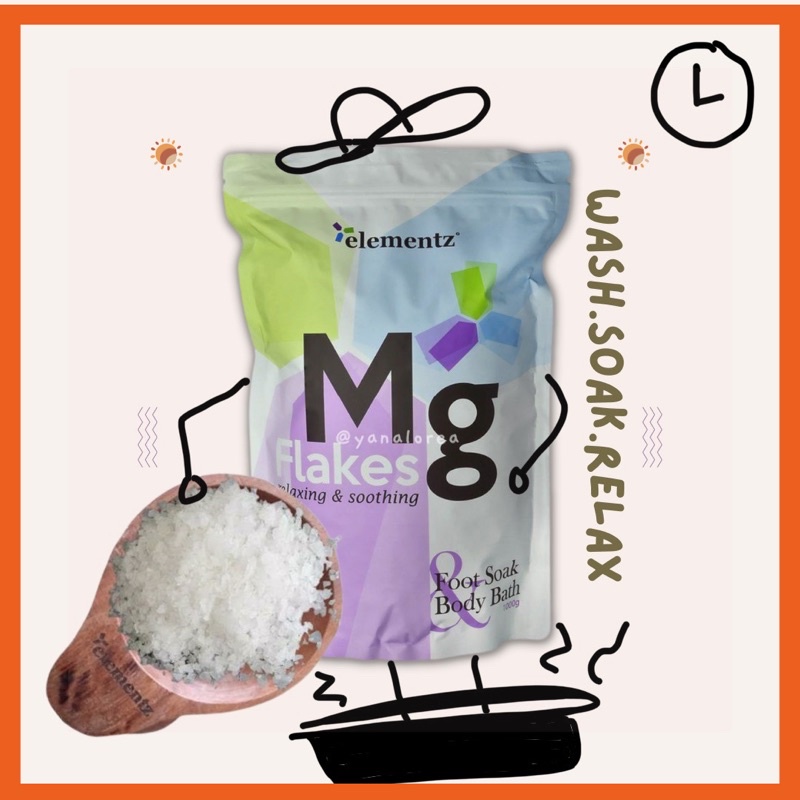 💥Best Home Spa at Home Element Magnesium Flakes, Foot bath, bathe