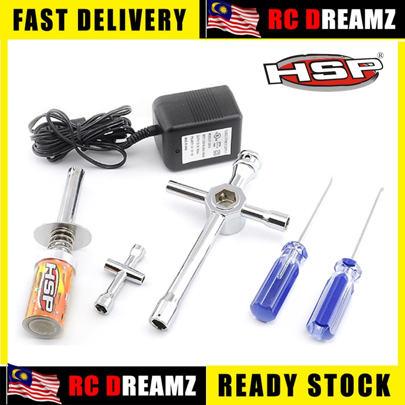 HSP Nitro Starter Tool Kit Glow Plug Ignitor Glow Starter Nitro Starter