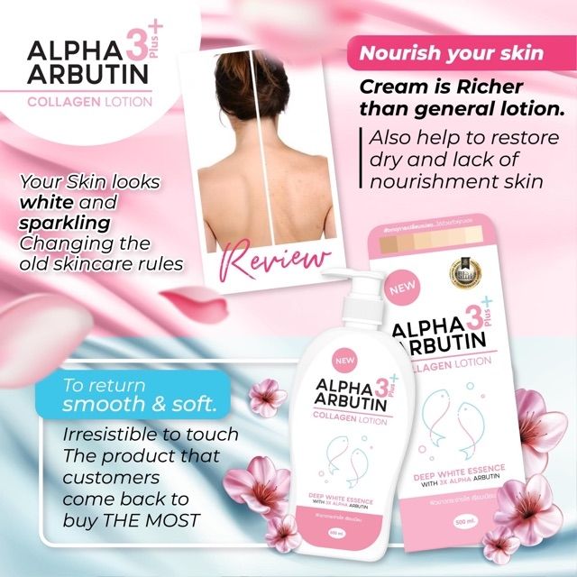 Alpha Arbutin Collagen Body Lotion500ml Shopee Malaysia