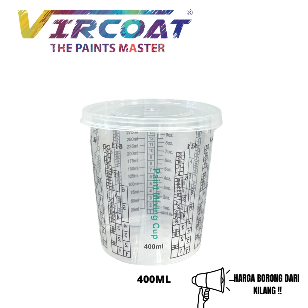 Bekas Bancuh Cat Paint Mixing Cup / Automotive Paint Mixing Cup Paint