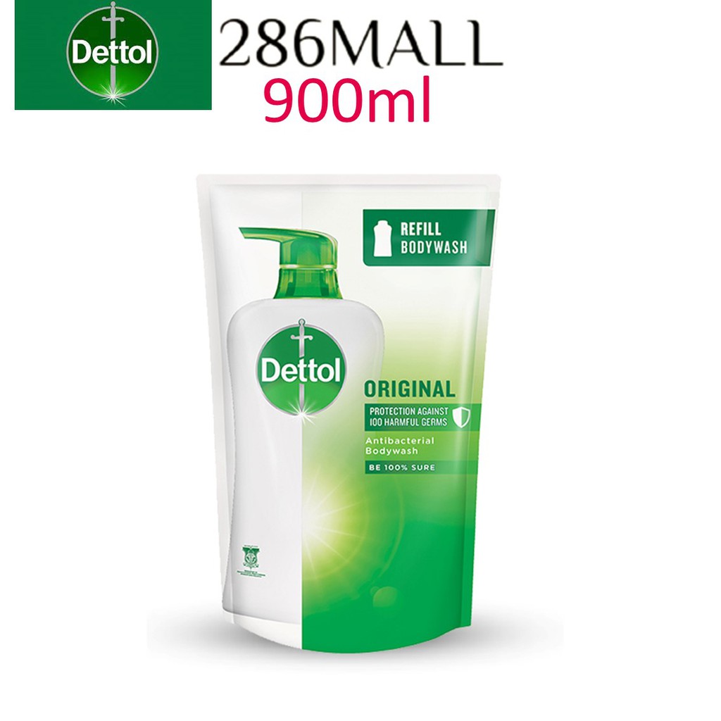 Dettol Shower Gel Original 900ml Value Refill Pouch [ 286MALL