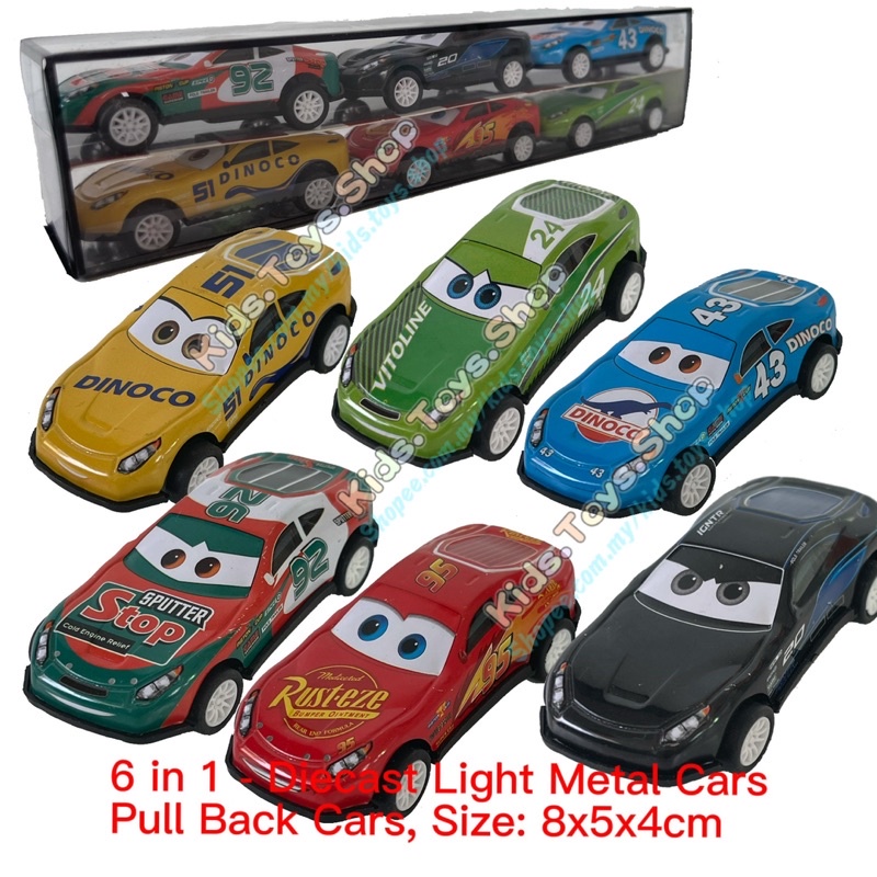 6 in 1 box Die Cast Metal Cars Diecast Metal Toy Cars Box Set Kereta Besi Shopee Malaysia