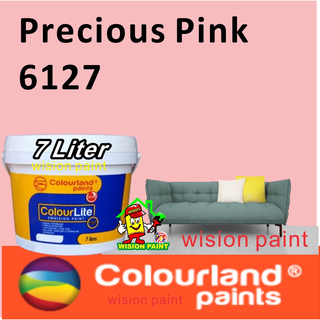 6127 precious pink *📌📌* ( 7L ColourLite ) Colourland Paint Interior / Dulux brand / 7liter cat