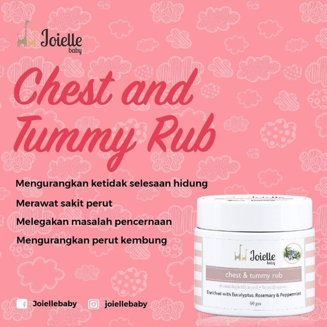 JOIELLE BABY CHEST & TUMMY RUB 60g Shopee Malaysia