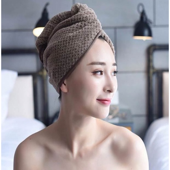 Hair Turban Super Absorbent Shower Cap Hair Dry Microfiber Hair Wrap