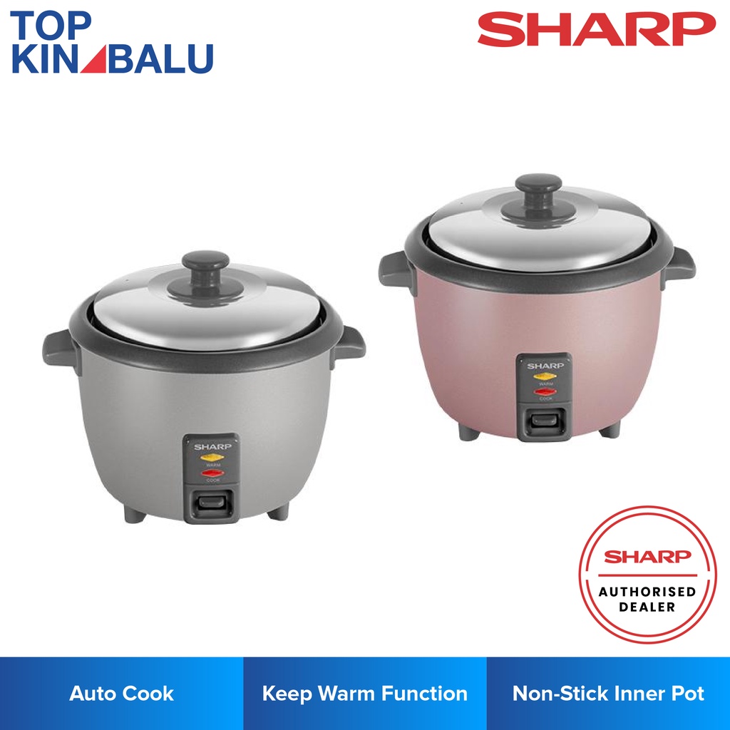 SHARP 1.0L KSH108SSL NONSTICK INNER POT RICE COOKER Shopee Malaysia