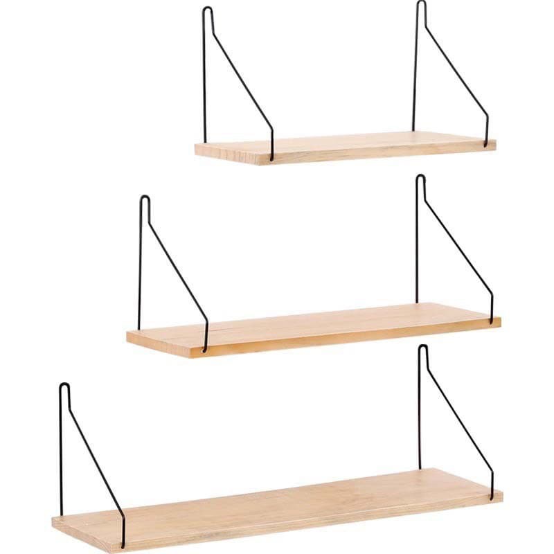 [Ready Stock] WOODEN WALL HANGING SHELF Rack Perhiasan Dinding BerKayu