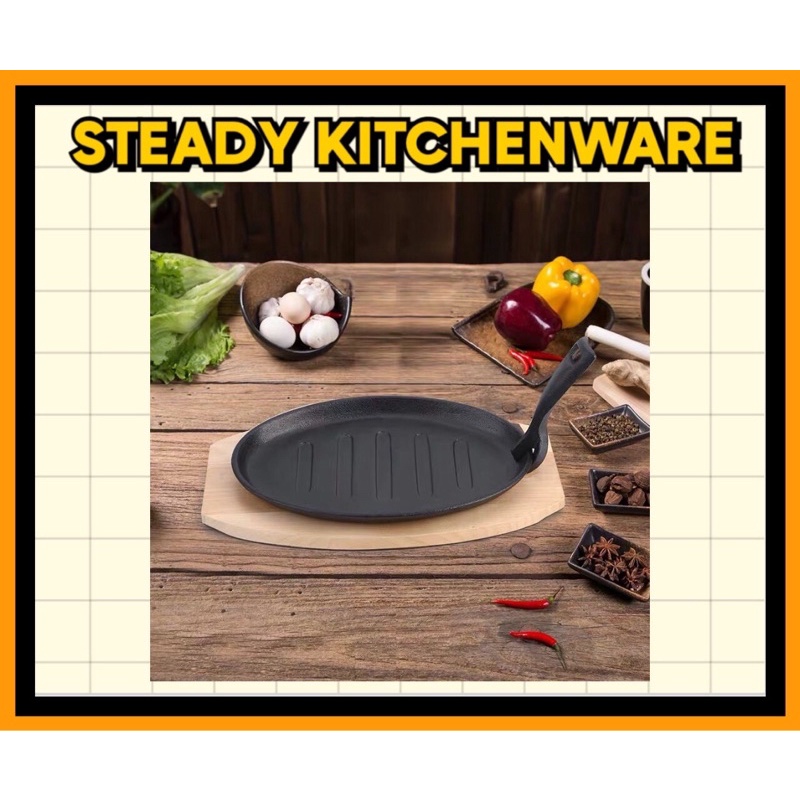 911 Sizzling Cast Iron Hot Plate / Sizzling Plate / Sizzling Mee Plate