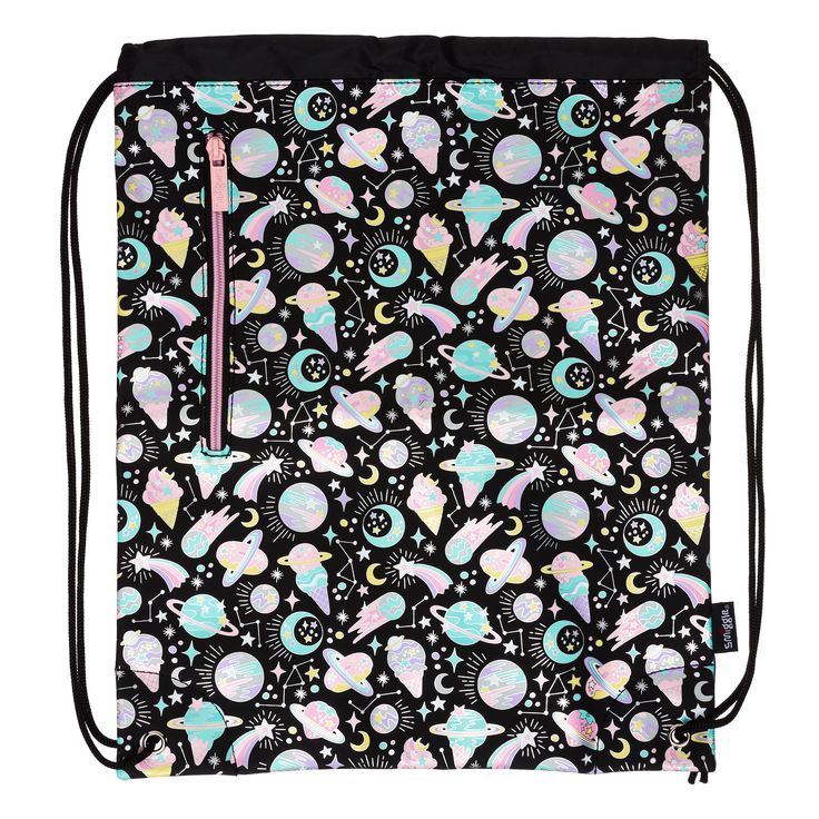 Smiggle DRAWSTRING BAG WITH ORIGINAL SMIGGLE POCKET Children Equipment