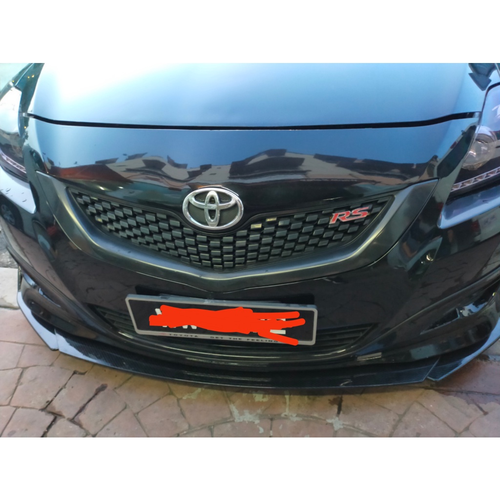 Toyota Vios NCP93 Front Bumper Lip Body Kit Spoiler Look Carbon pnp