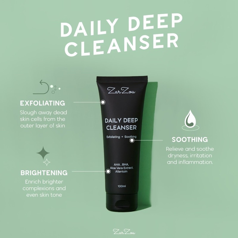 ZarZou DDC Daily Deep Cleanser 100ml Shopee Malaysia
