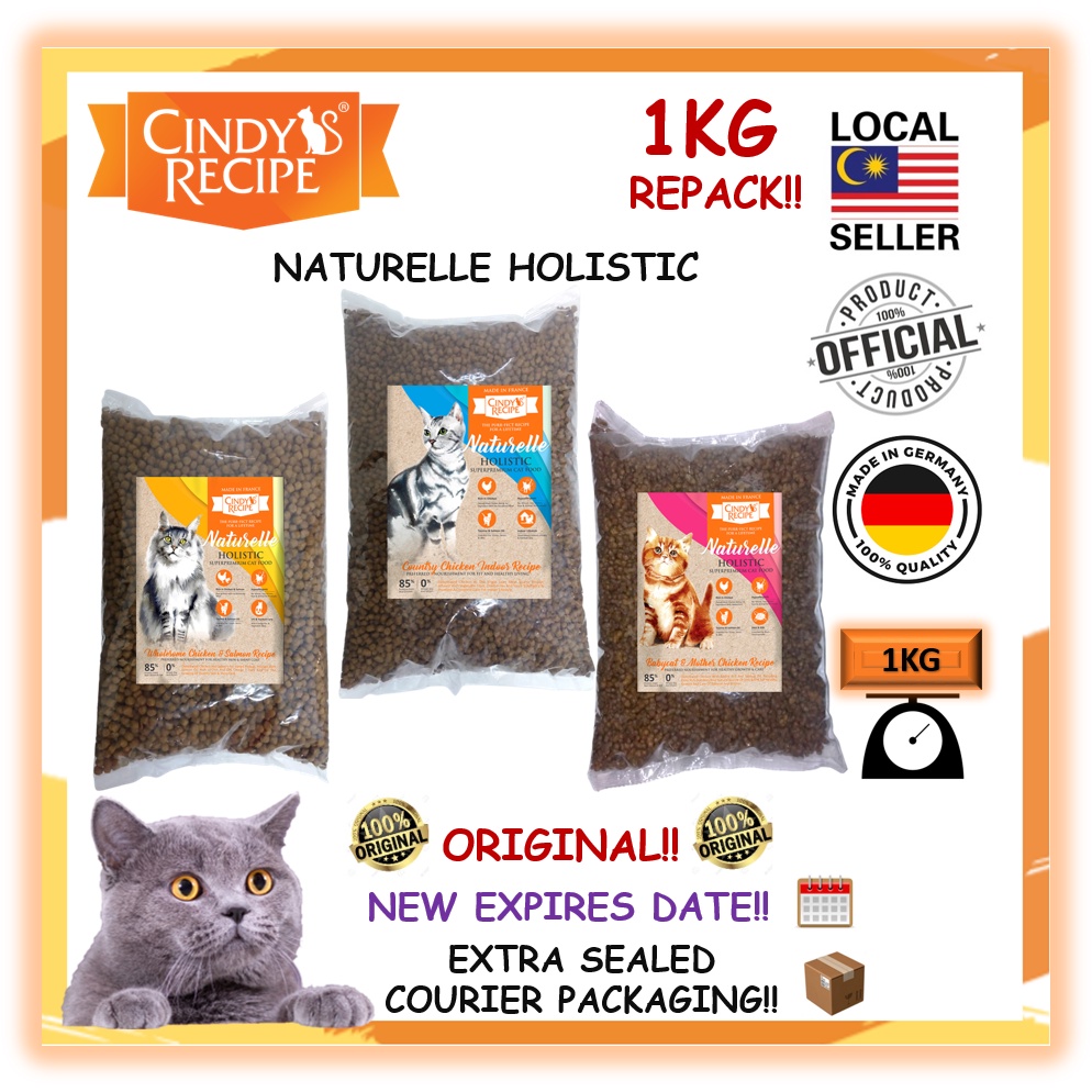 🌟100 ORIGINAL REPACKING🌟 Cindy Recipe Naturelle Holistic Cat Dry Food