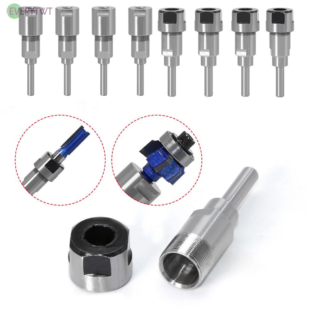 Router Bit Adapter Router Router Bit 12mm Shank 8mm Bit Adapter Collet Shopee Malaysia