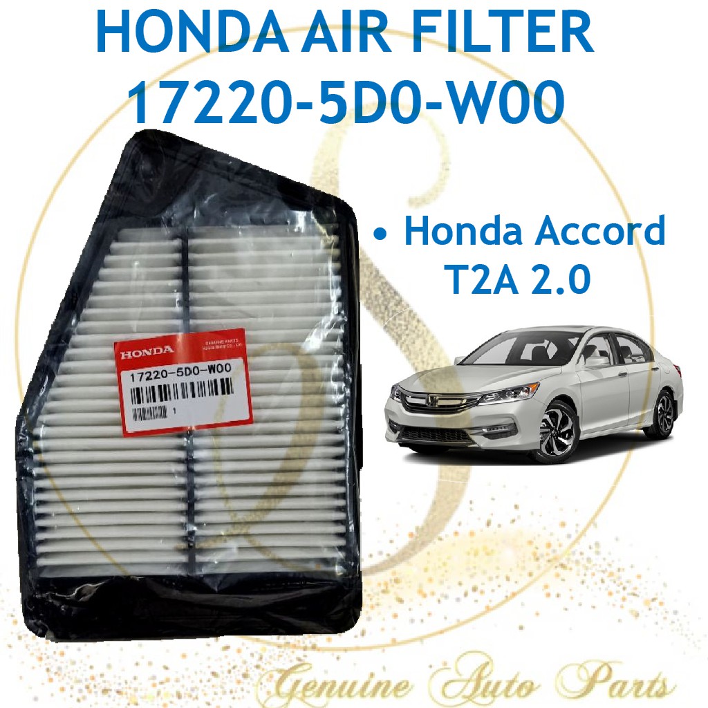 (100 ORIGINAL) HONDA ENGINE AIR FILTER HONDA ACCORD T2A 2.0 20132015