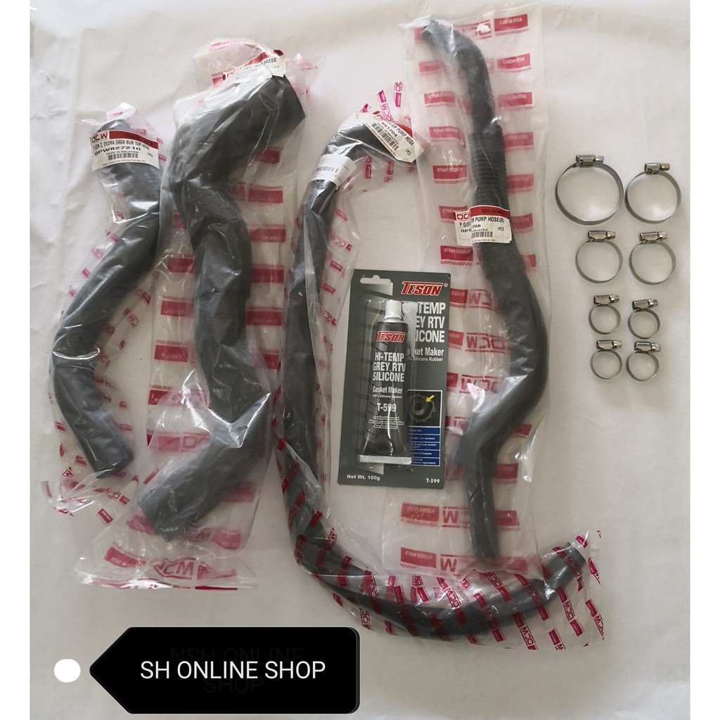 Radiator Hose Set with Hose Clip for Proton Gen2 Waja Campro (AUTO