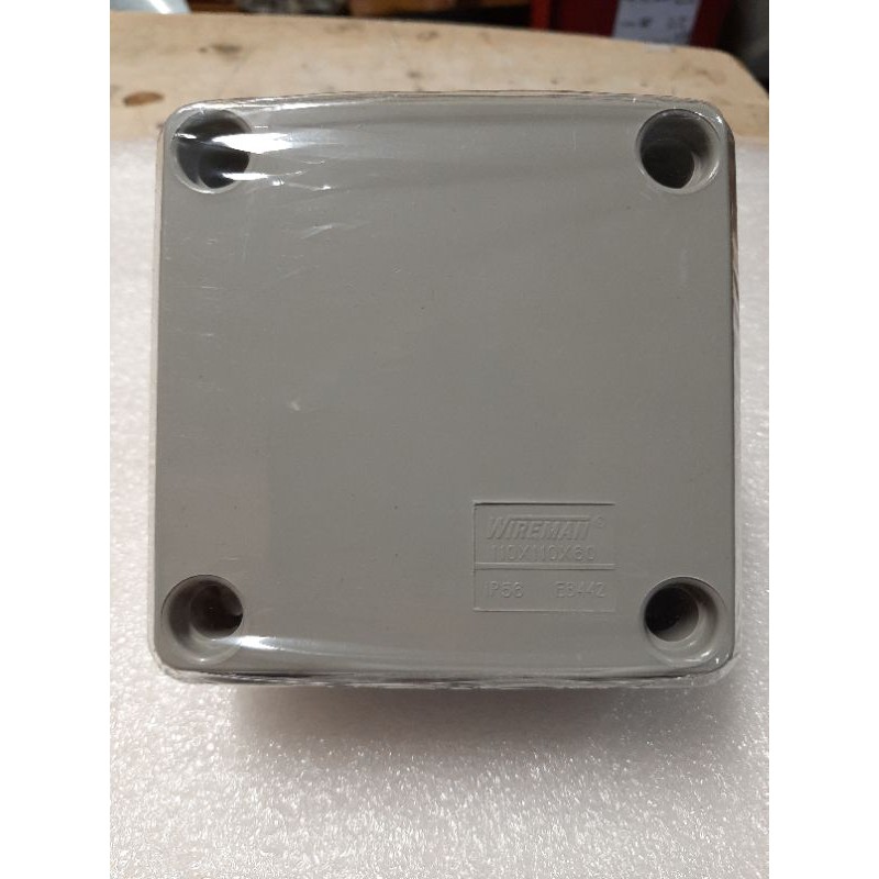 (Medium Duty 332112) WIREMAN PVC junction box 110x110x60 (4x4x2) ABS