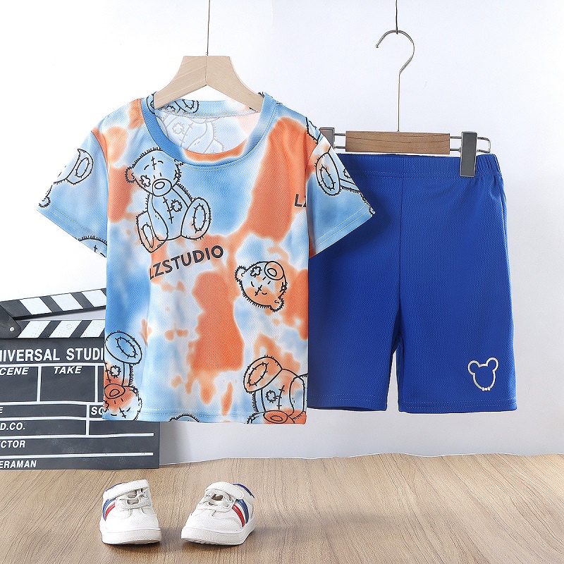 Kid's Clothing Boys Camouflage TShirt Twopiece Big Children's Clothes