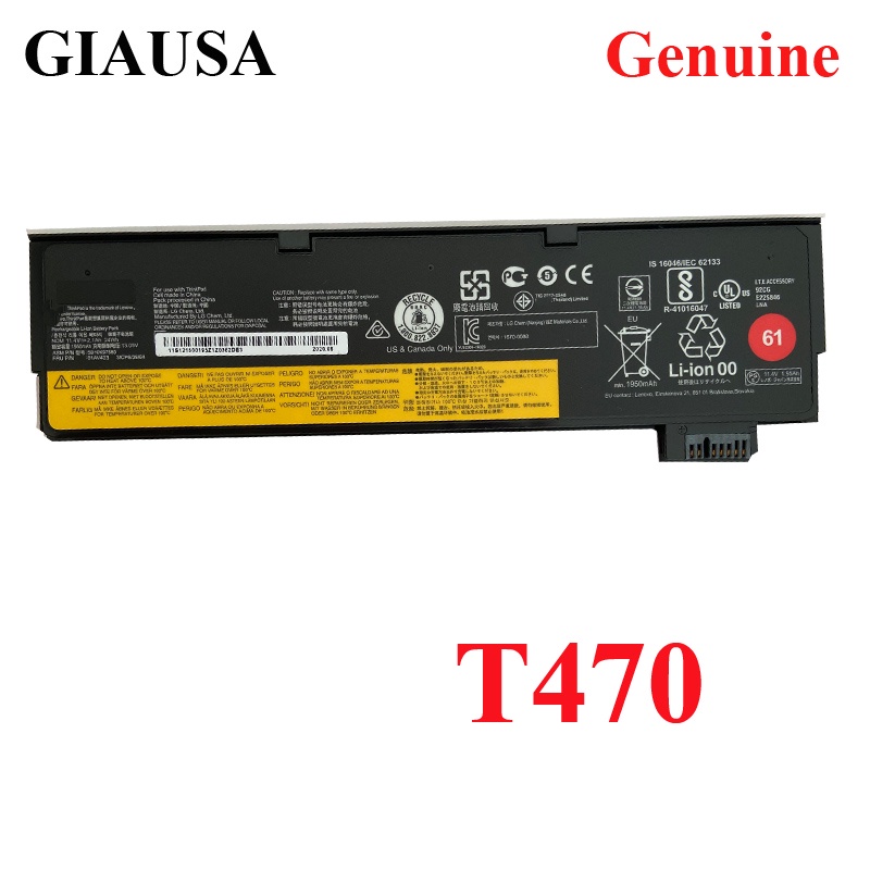 New Best Laptop Battery for Lenovo ThinkPad T470 T480 T570 T580 P51S