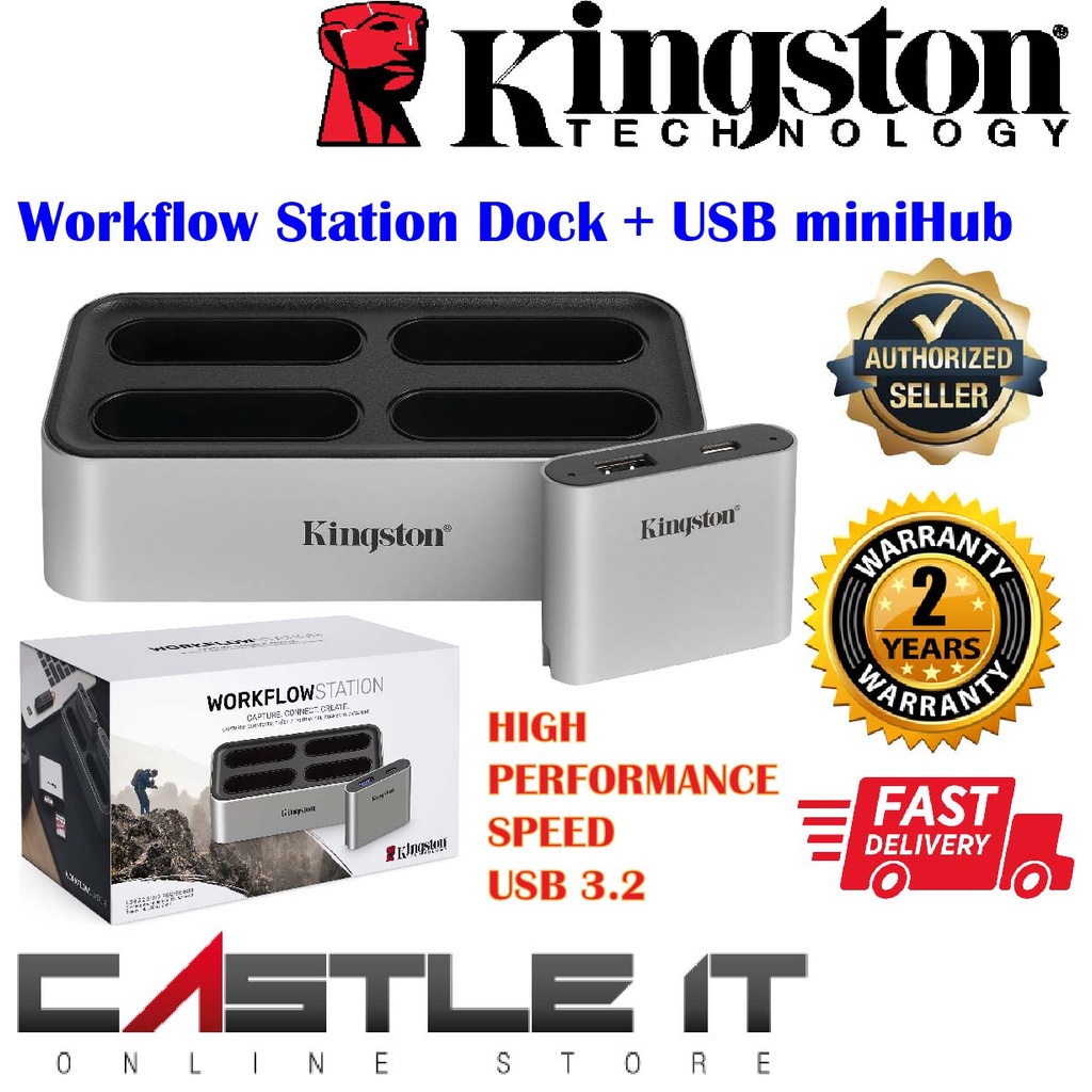 KINGSTON Workflow Station USB3.2 Card Reader (WFSU) Shopee Malaysia