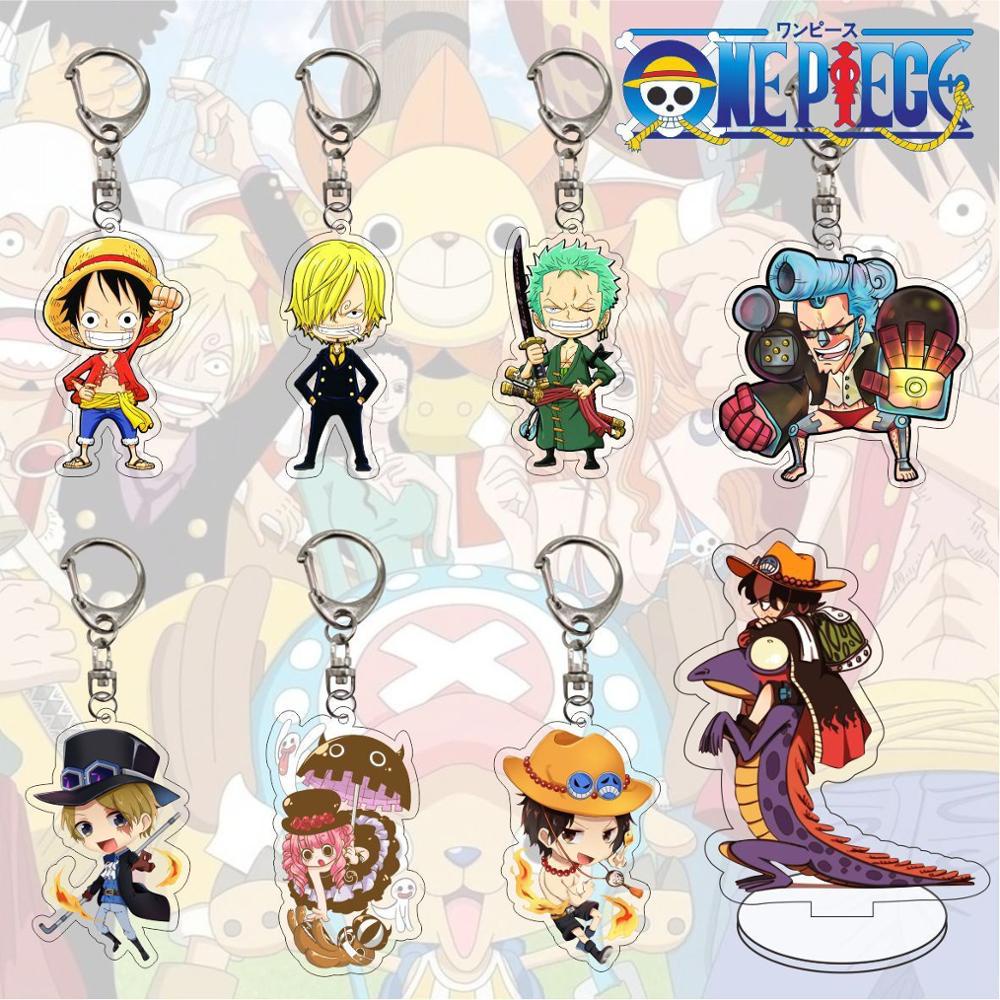 Classic Anime Collection One Piece Keychain Cool Luffy Zoro Sanji