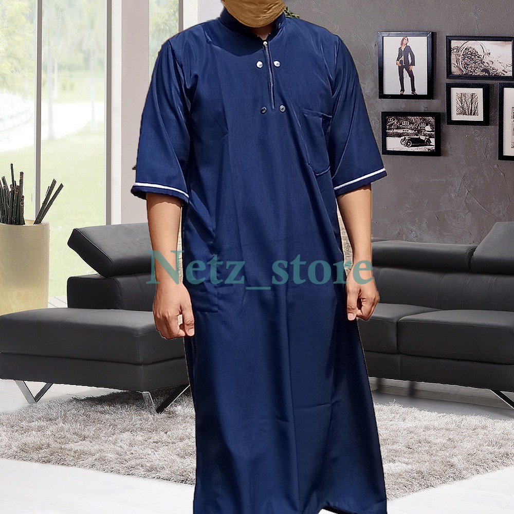 The Latest MODEL Of Men's Robes/Short Sleeve Robes/AL HARBI PREMIUM ORI