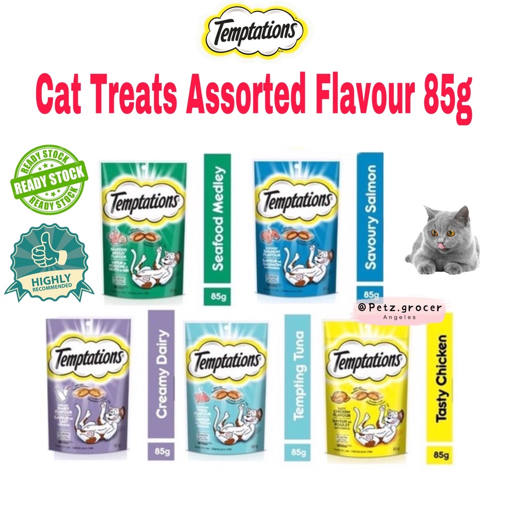 Temptations Cat Treats Assorted Flavours 75g Cat Food Makanan Kucing