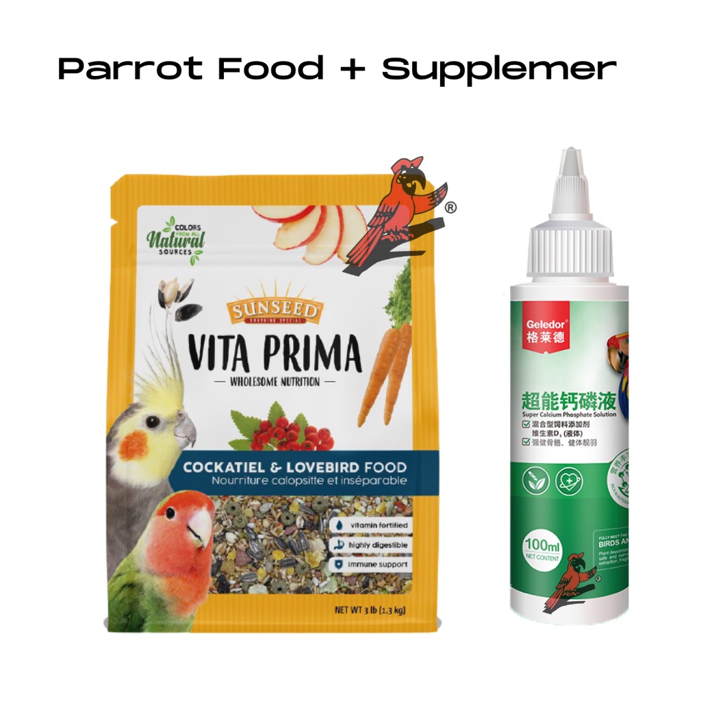 MPT Sunseed 1.3 KG Makanan Lovebird Food 鸚鵡饲料 Cockatiel Food Bekas Makanan Burung Parrot Food