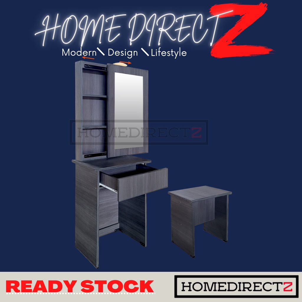HDZ CLASSIC Dressing Table With Mirror/ Bedside Table/ Meja Solek/ Meja Makeup/ Almari Solek