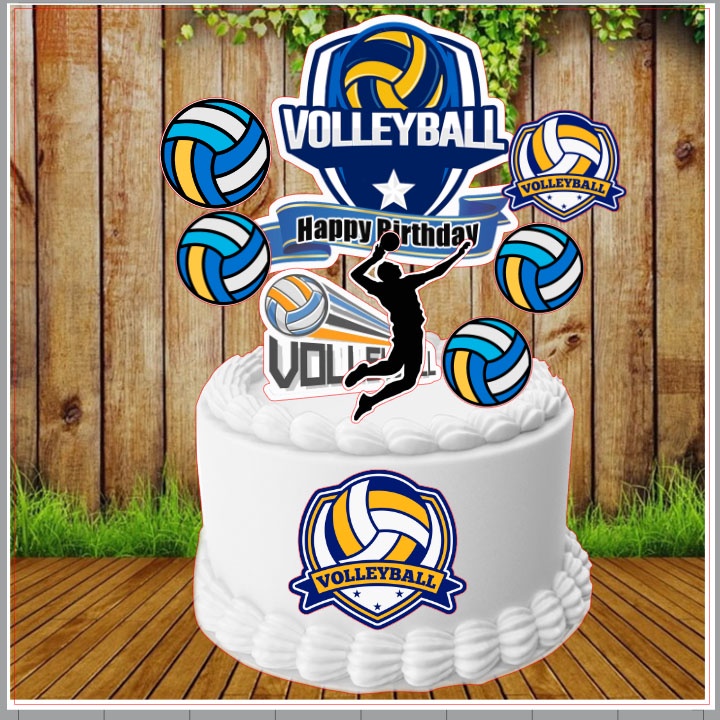 Volleyball Cake Topper 001 Shopee Malaysia