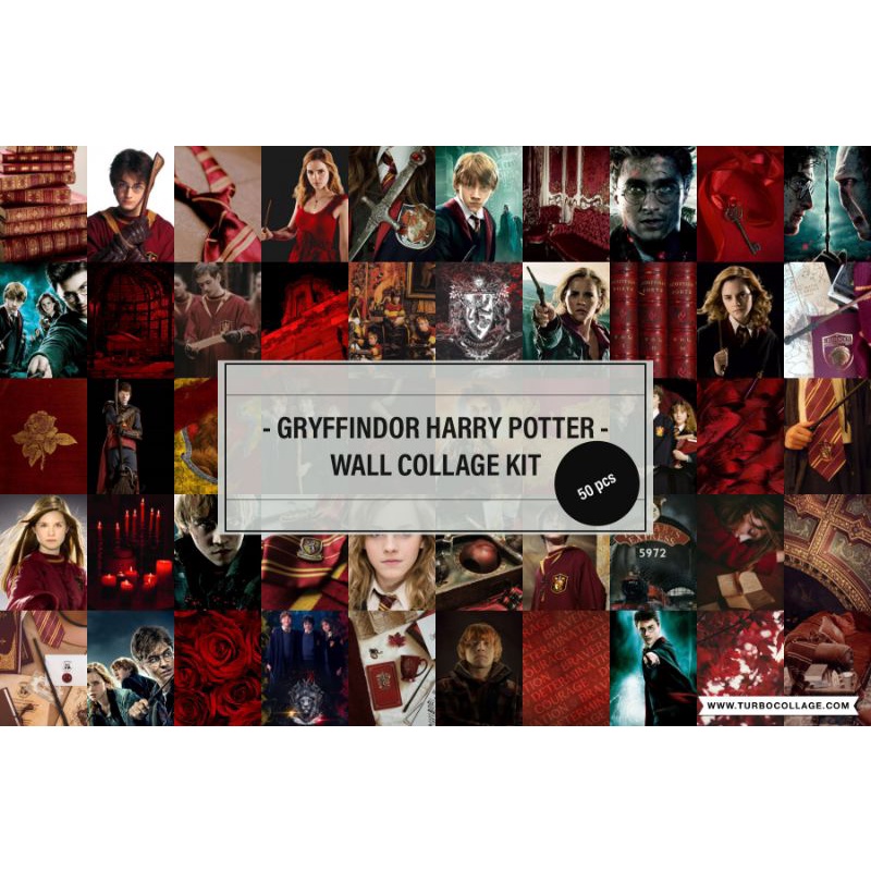 Harry Potter Wall Collage Kit (50PCS) GRYFFINDOR, SLYTHERIN